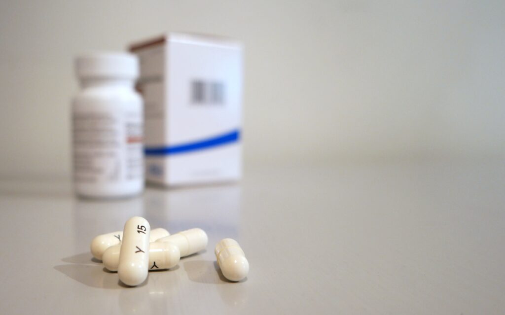 image of pills on the table